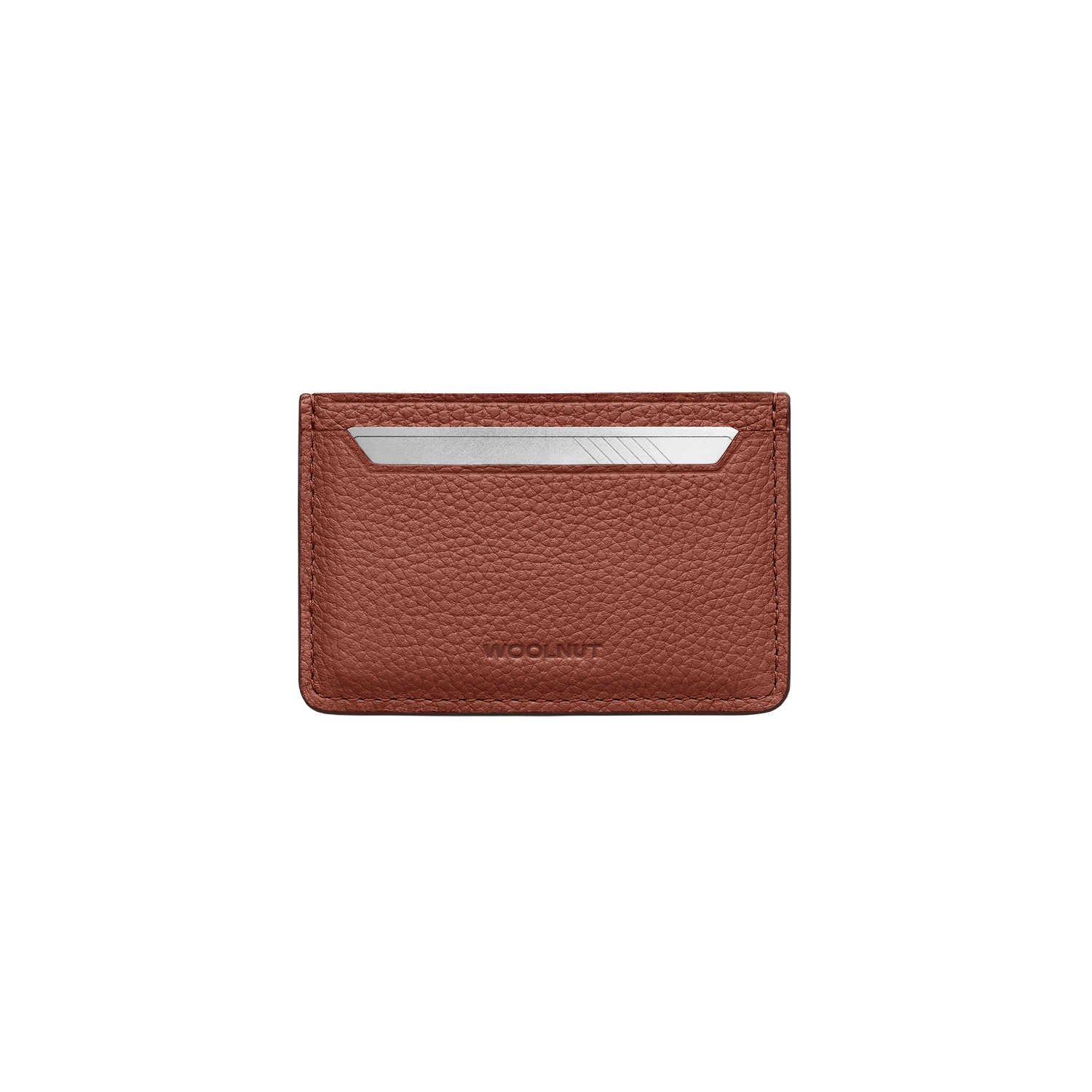 Woolnut Leather Card Holder - Cognac