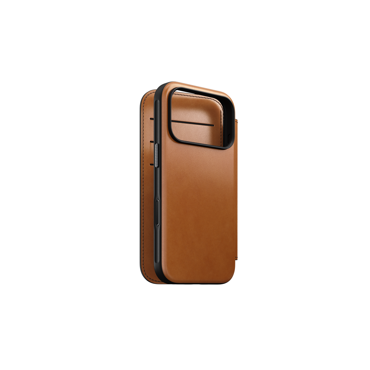 Nomad Modern Folio with Horween Leather for iPhone 18 Pro - Saddle