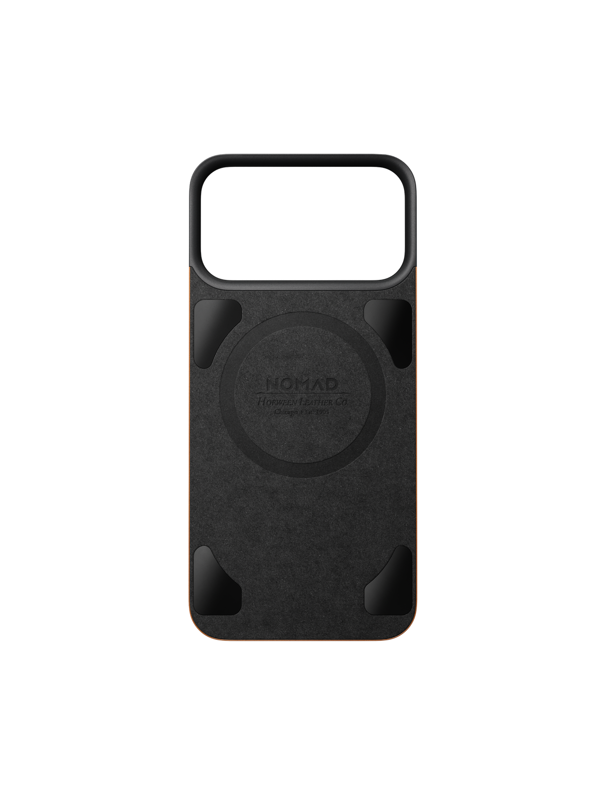 Nomad Magnetic Back with Horween Leather for iPhone 18 Pro Max - Saddle