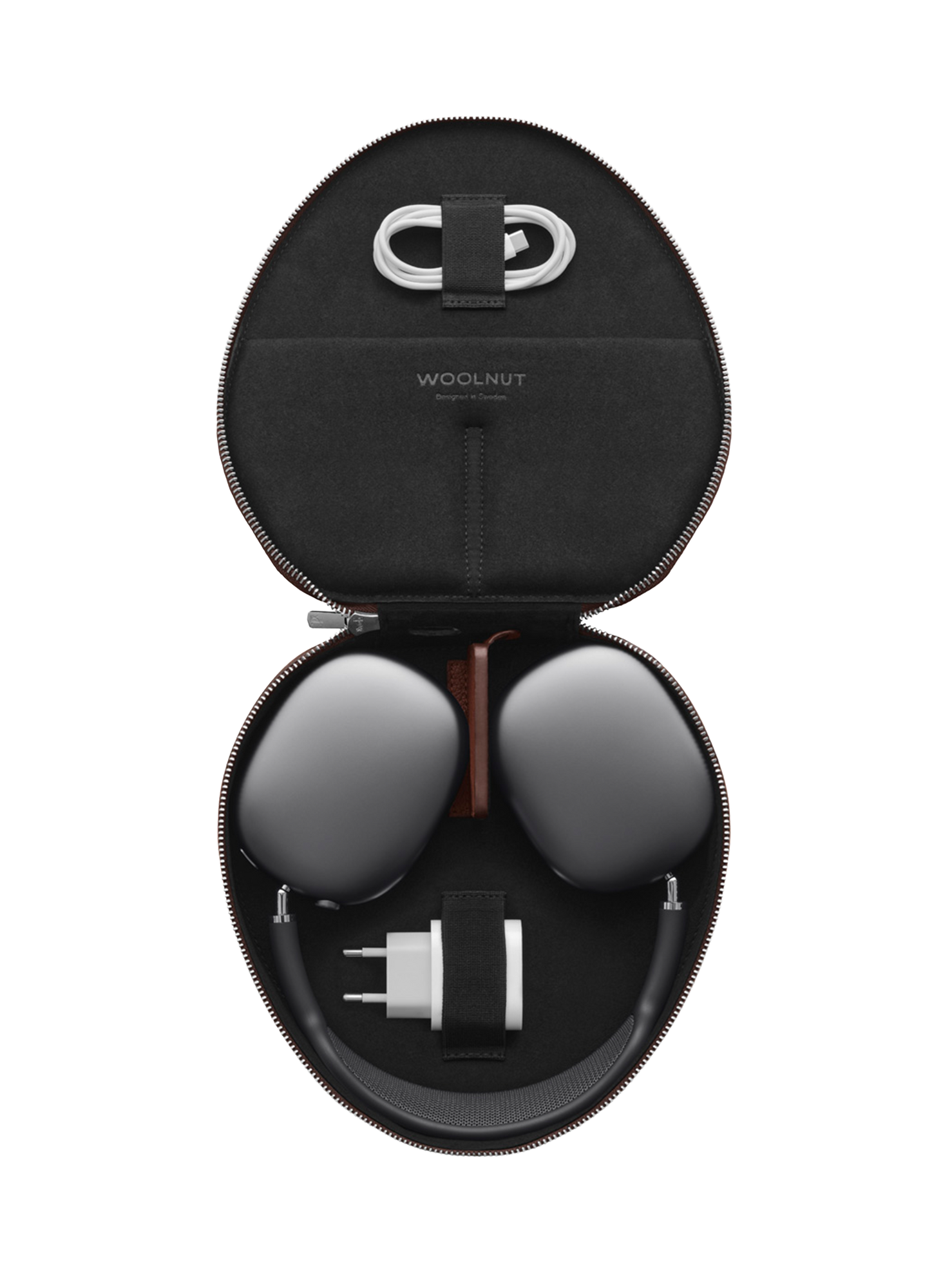 Woolnut Leather Case for AirPods Max - Cognac