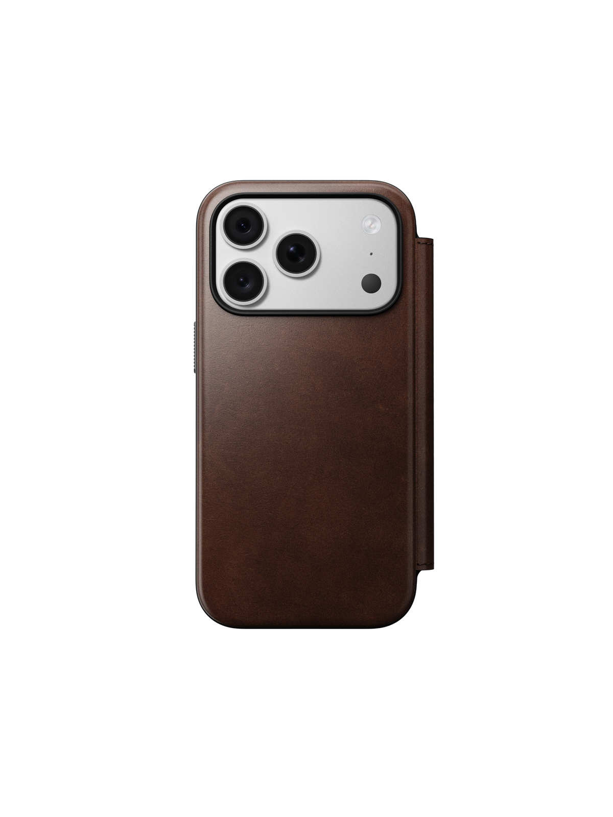Nomad Modern Folio with Horween Leather for iPhone 18 Pro - Rustic Brown
