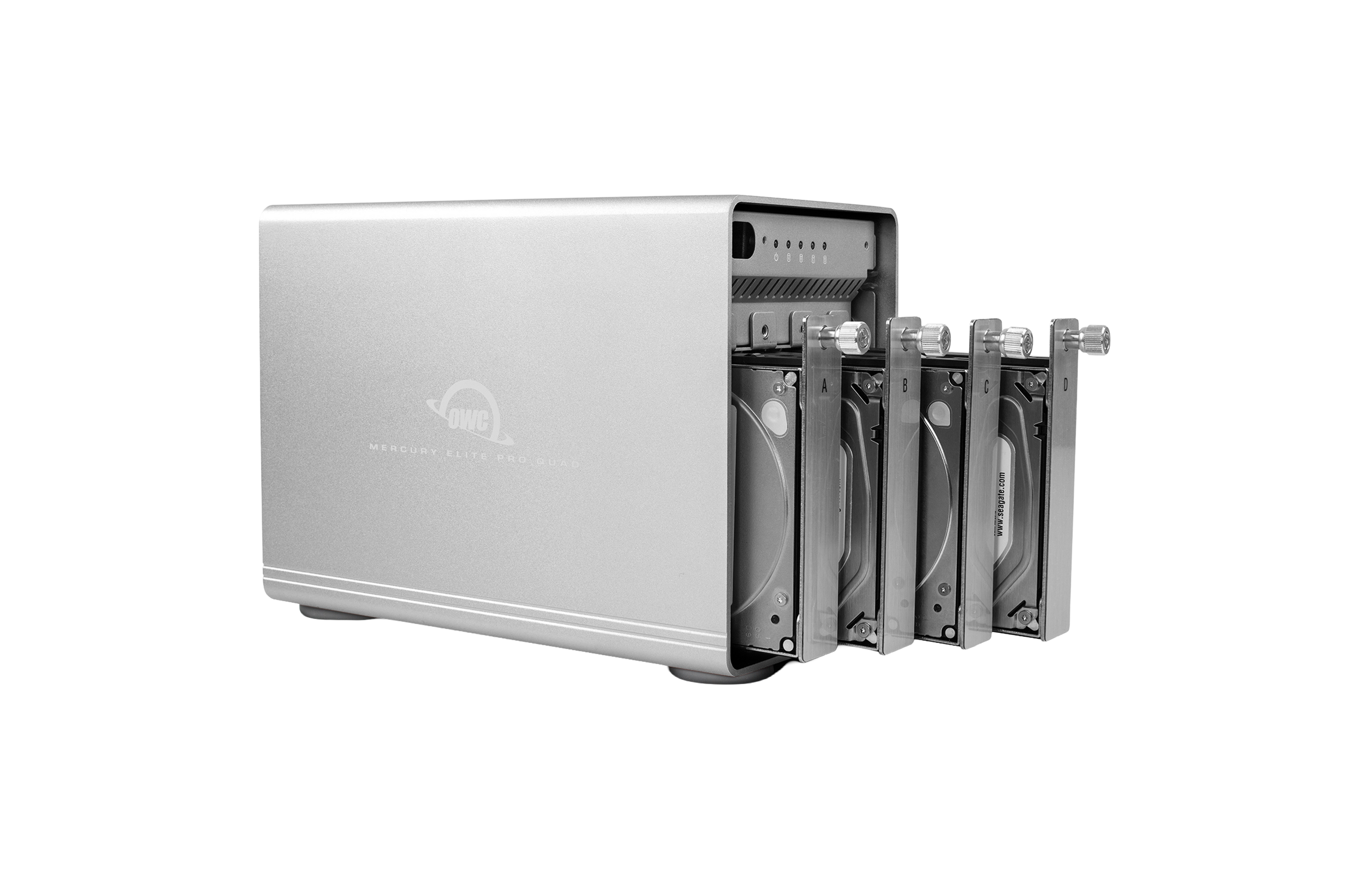 OWC 80TB HDD Mercury Elite Pro Quad Four-Drive USB 3.2 External Storage Solution with SoftRAID