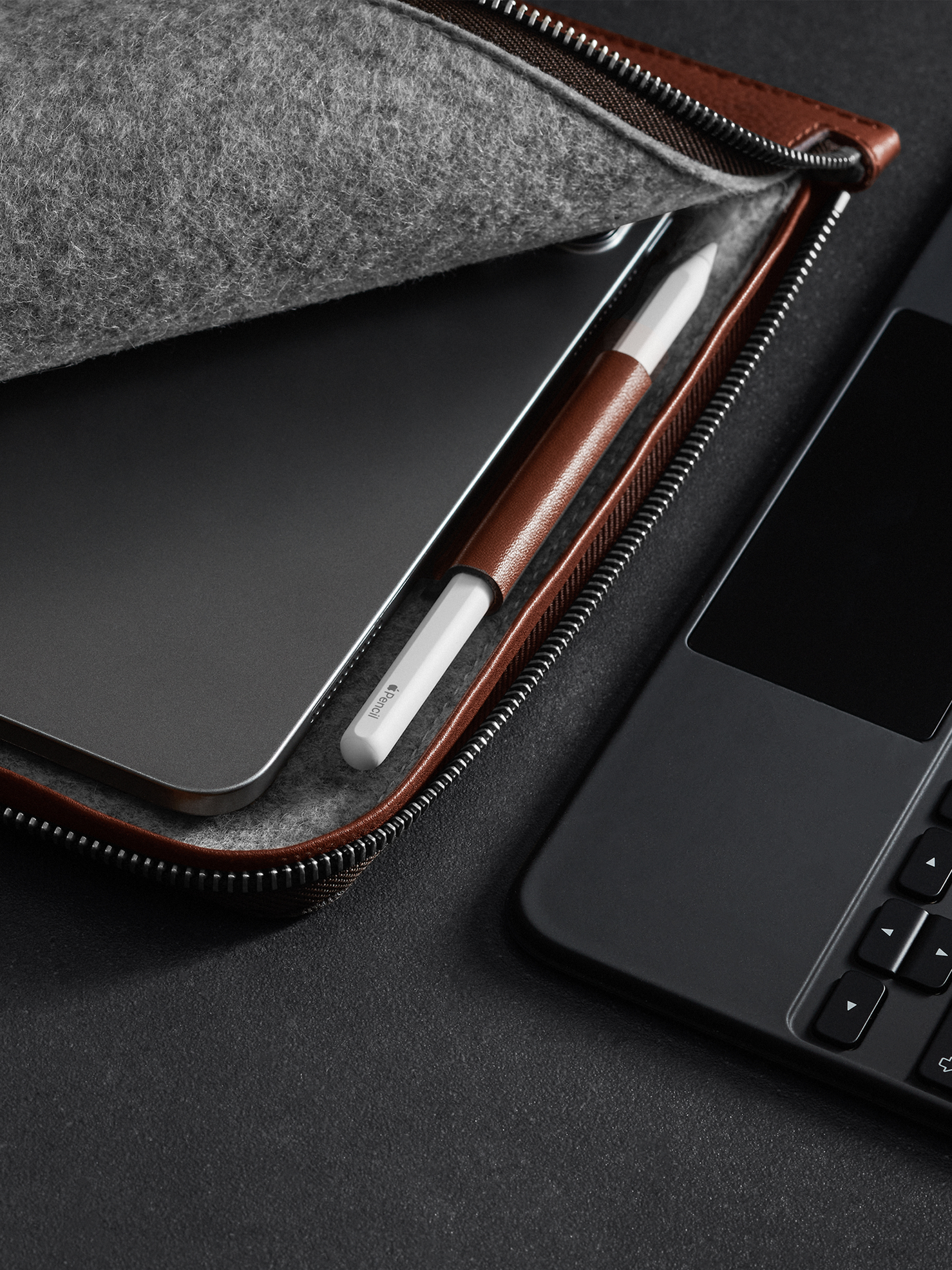 Woolnut Leather Folio for 11-inch iPad Pro & Air - Cognac