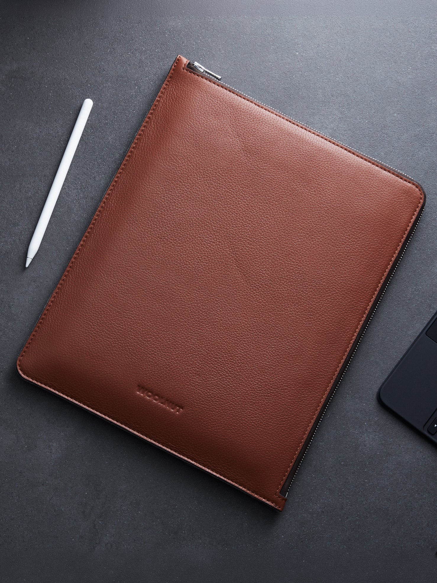 Woolnut Leather Folio for 13-inch iPad Pro & Air - Cognac