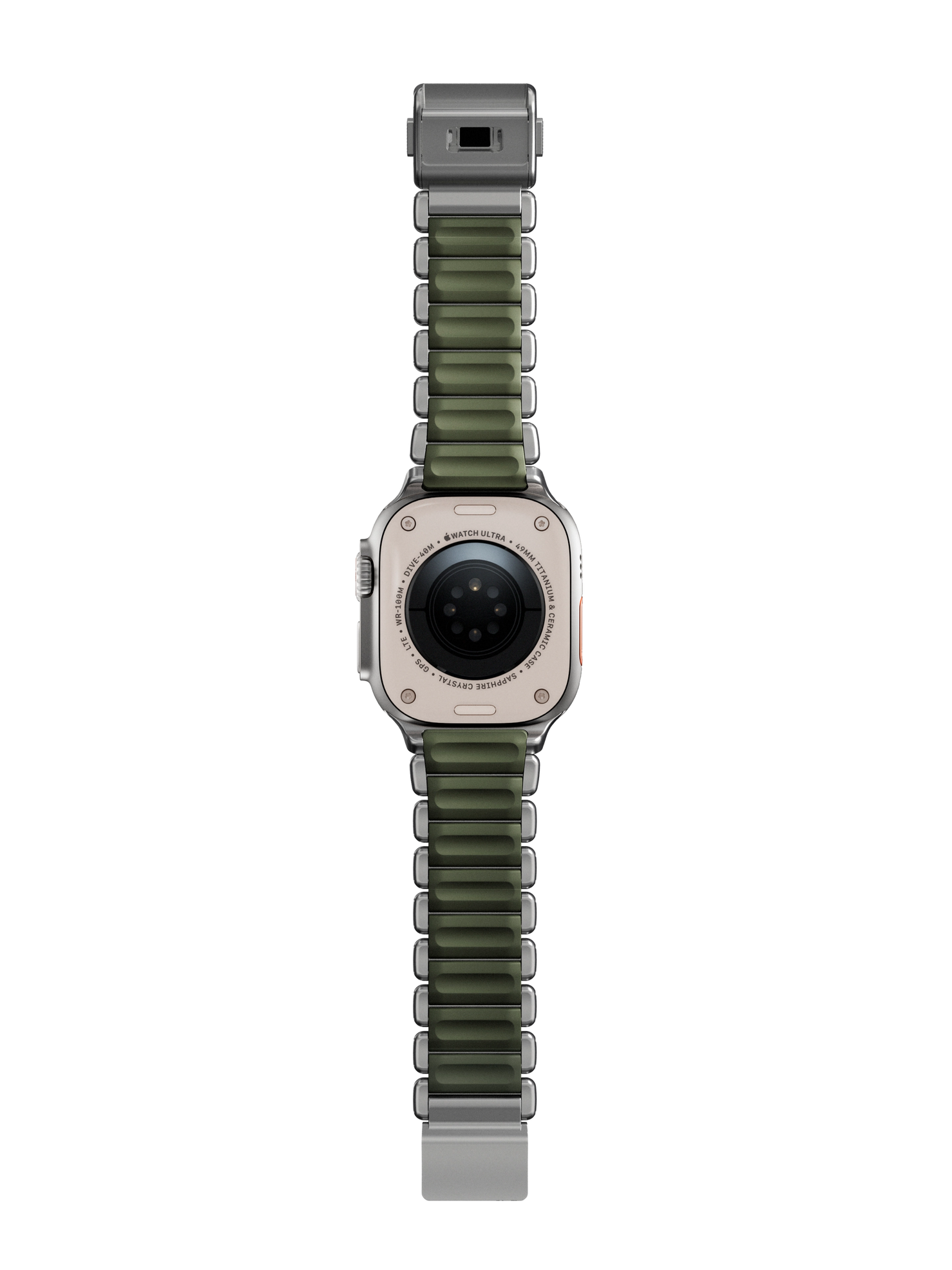 Nomad Stratos Band - 49mm - Natural Titanium - Forest