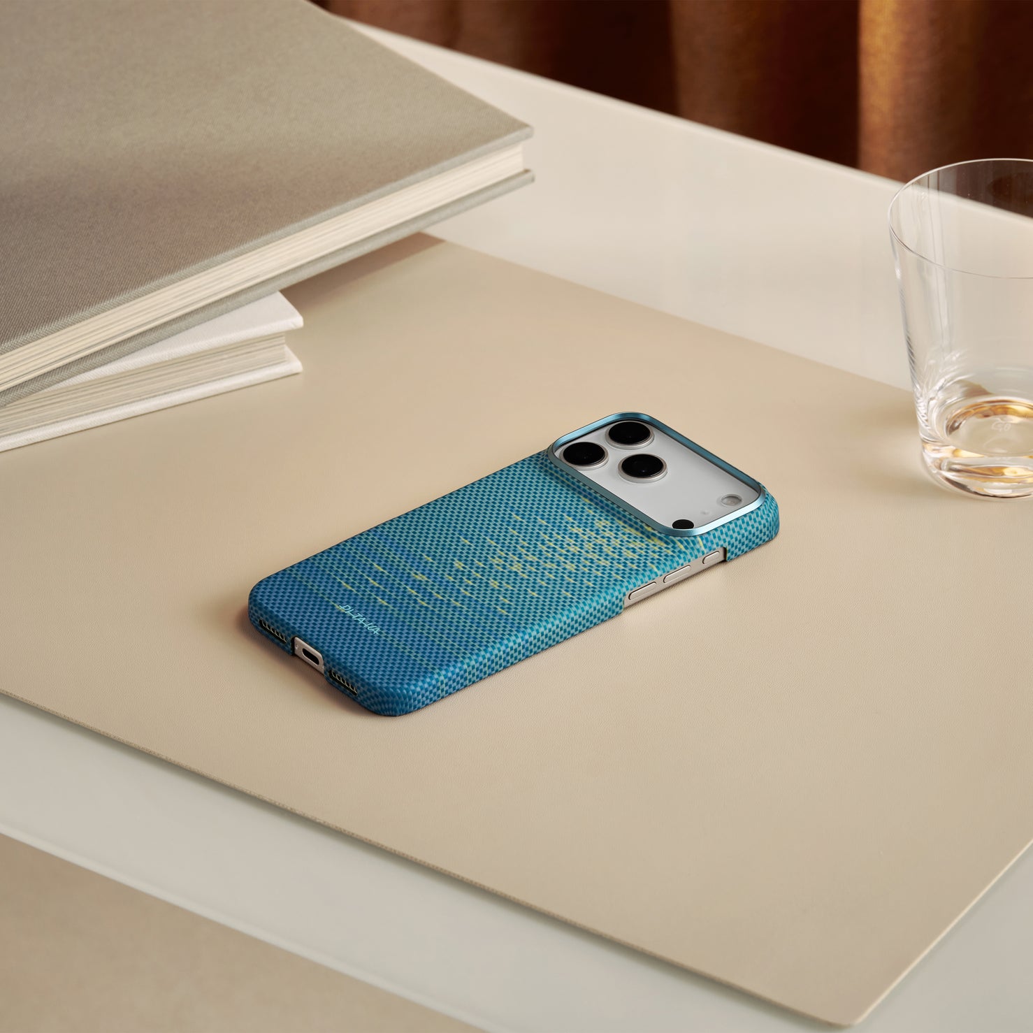 Pitaka Ultra Slim iPhone 17 Pro Case - Lucid Blue