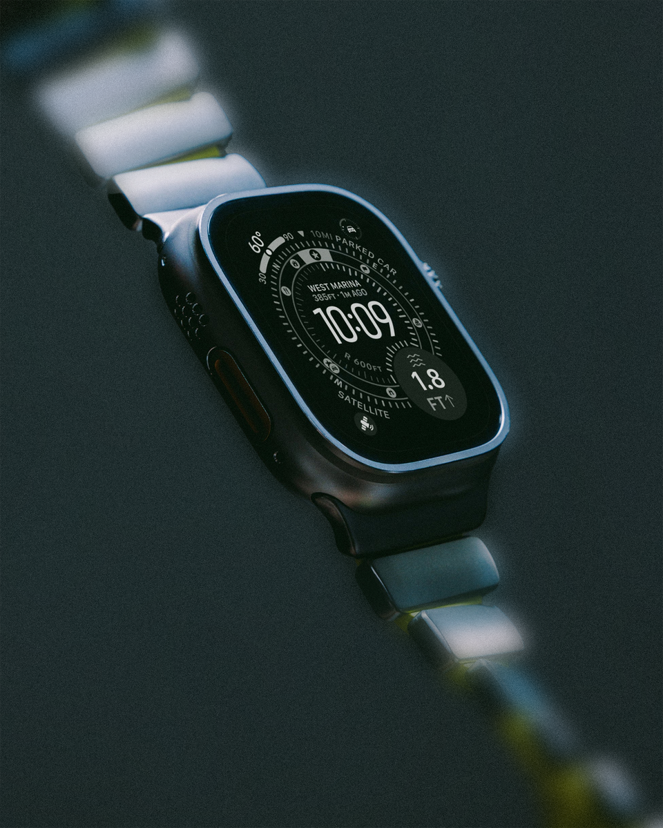 Designed for Apple Watch Ultra 1-3. Works with Apple Watch 1-11 and SE.