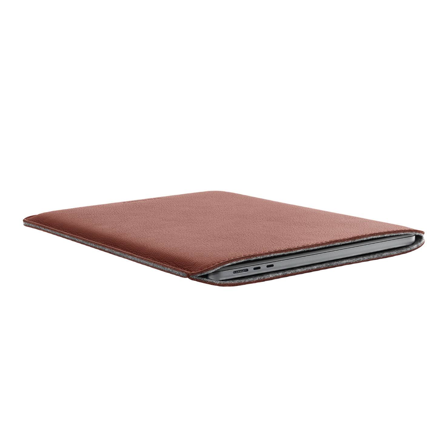 Woolnut Leather Sleeve for 15" MacBook Air - Cognac