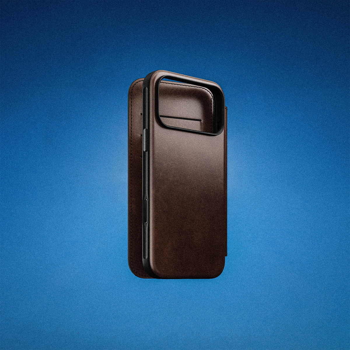 Nomad Modern Folio with Horween Leather for iPhone 18 Pro Max - Rustic Brown