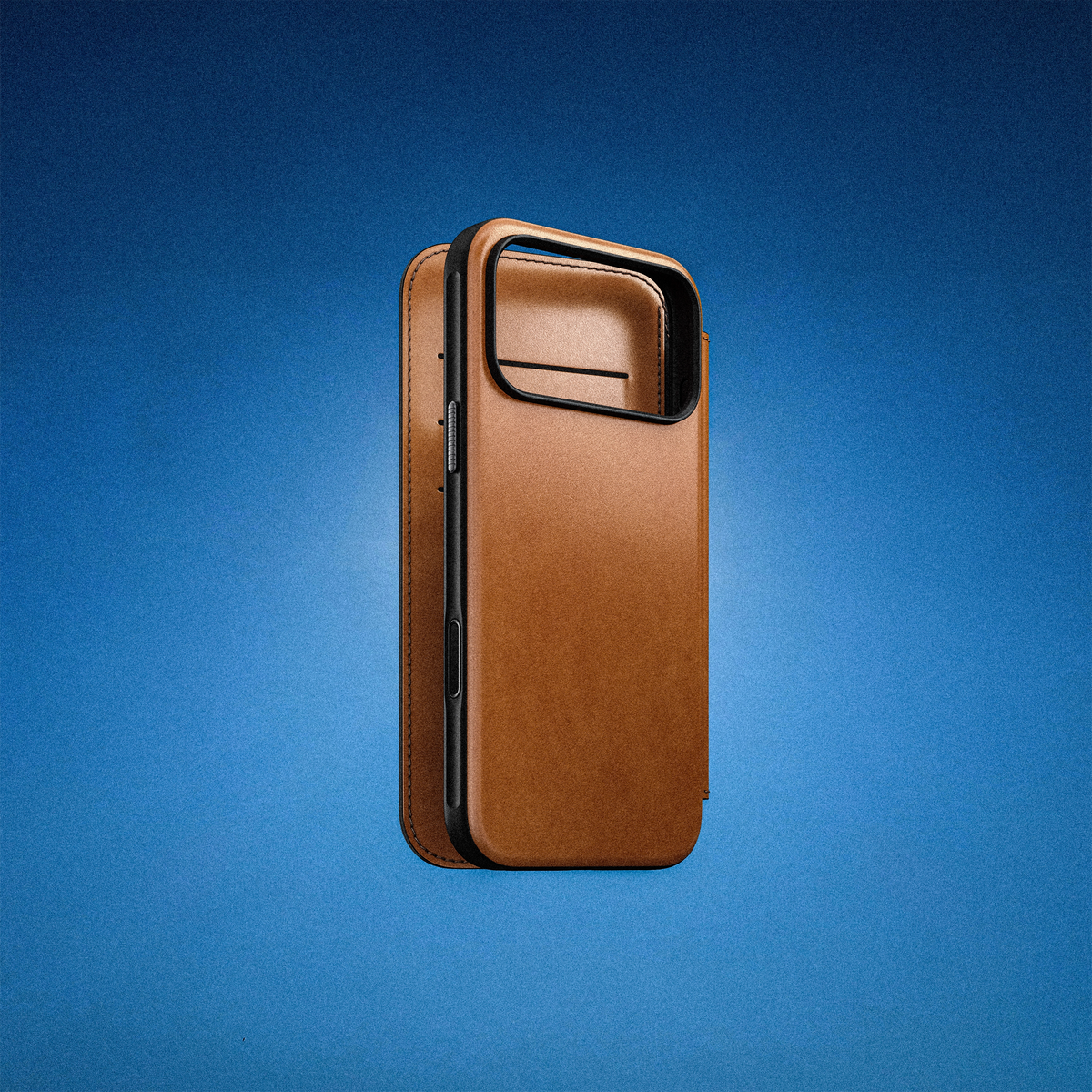 Nomad Modern Folio with Horween Leather for iPhone 18 Pro Max - Saddle