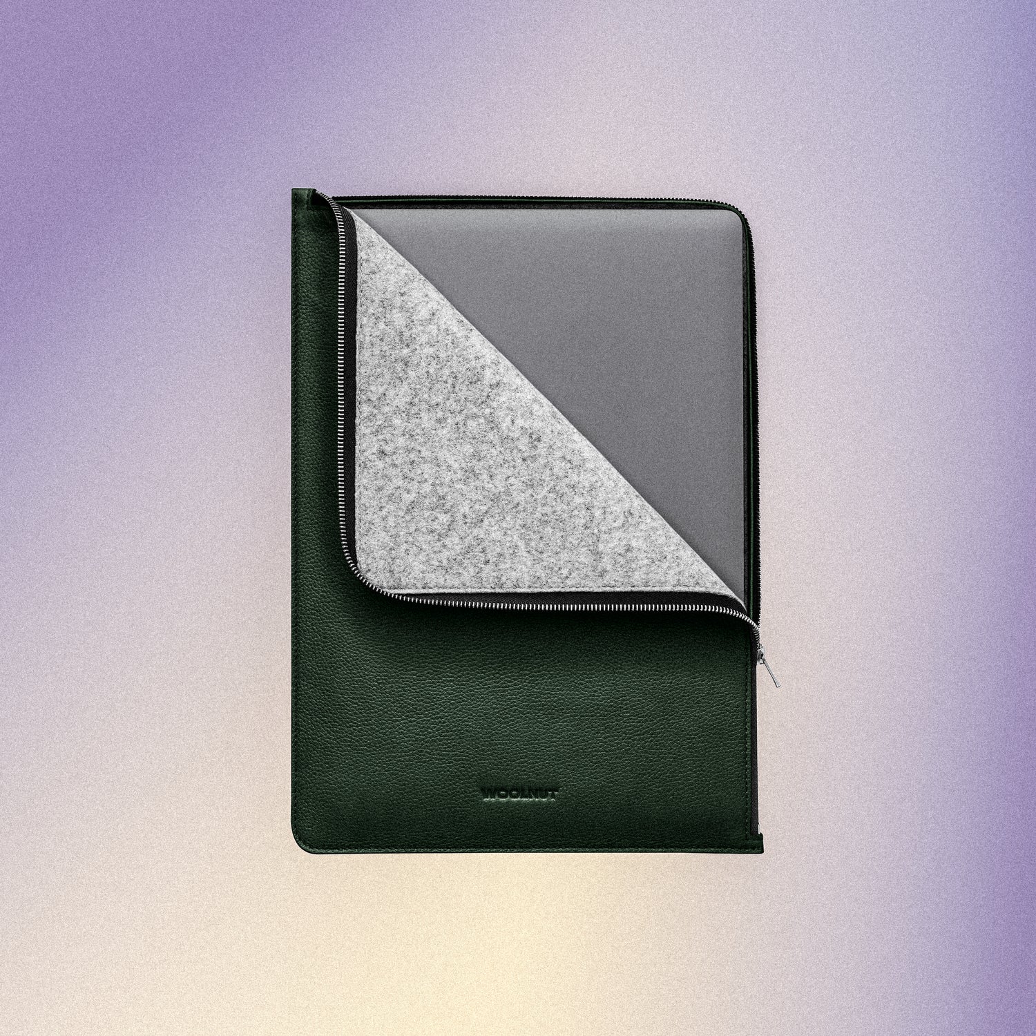 Woolnut Leather Folio for 16-inch MacBook Pro - Green