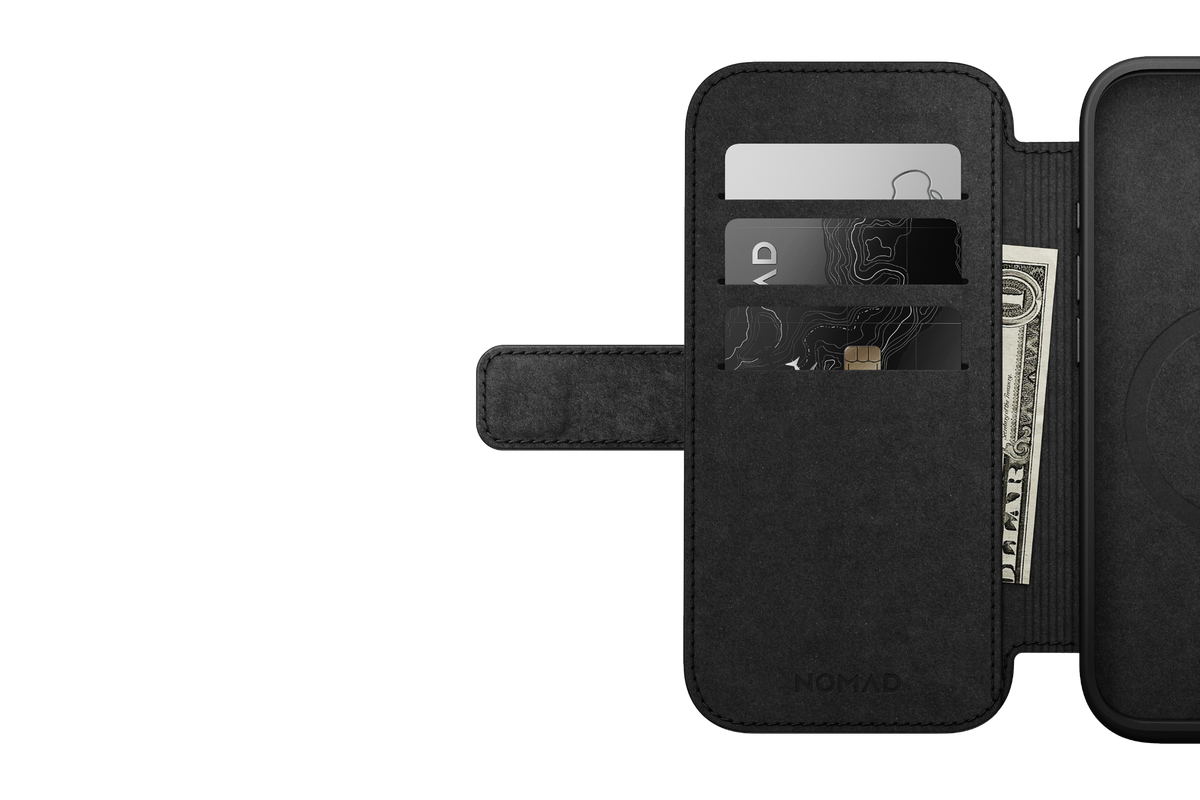 Nomad Modern Leather Folio for iPhone 16 Pro - Brown