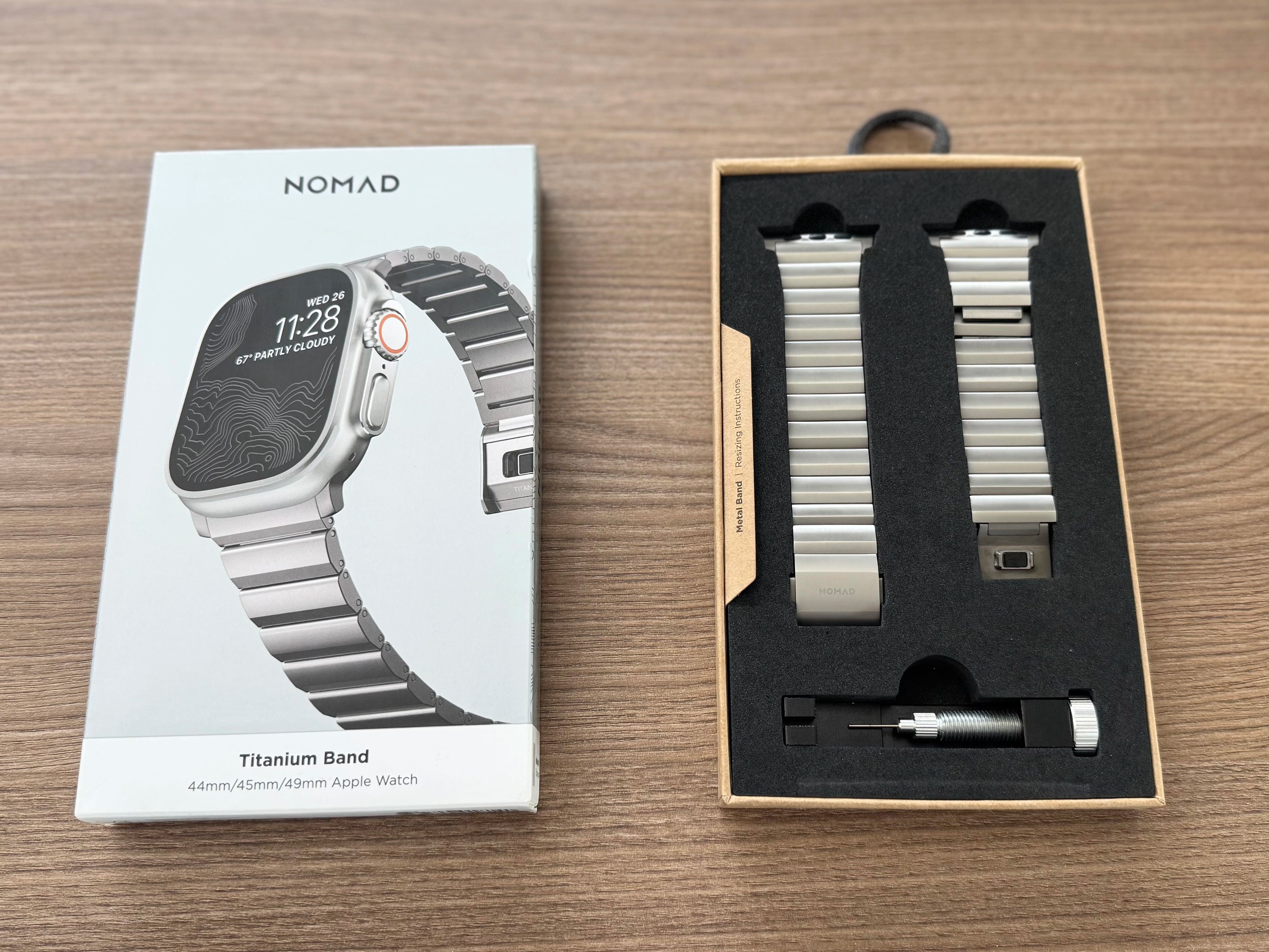Nomad Titanium Band V2 - 46/49mm - Natural - Open Box