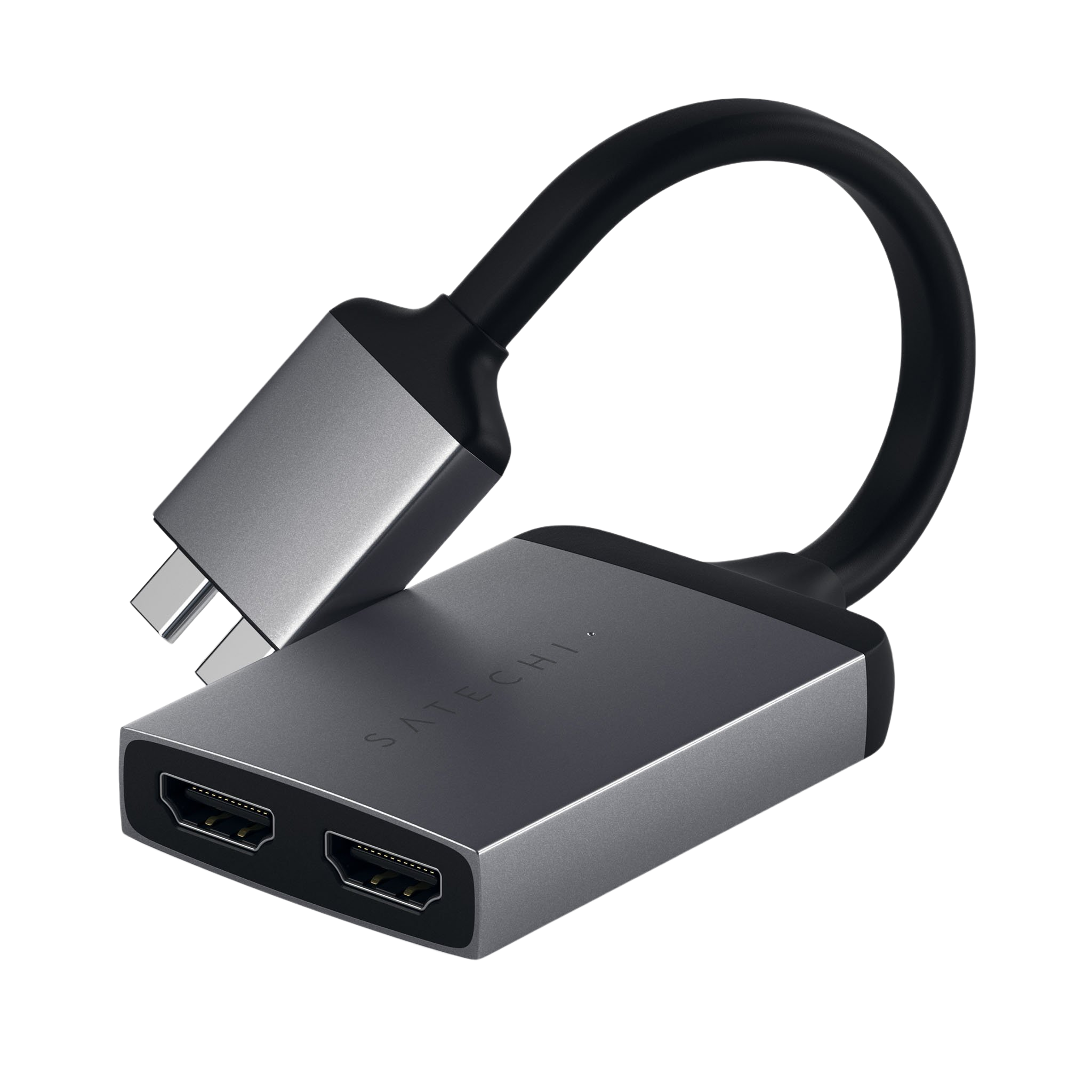 Satechi USB-C Dual HDMI Adapter - Space Grey – MegaMac